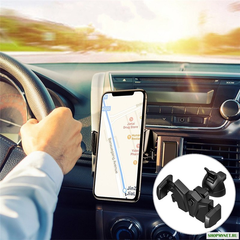 Универсальное 360-градусное вращение Авто Держатель для воздуховодов Держатель для настольного компьютера с держателем для батареи iPhone 8 Sam