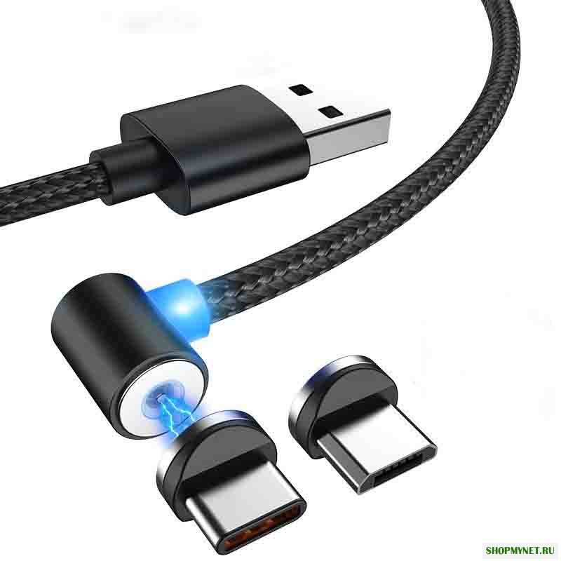 Bakeey 2.1A Type-C Micro USB 360 градусов всасывания Рыбалка Магнитный кабель для передачи данных для HUAWEI P30 Oneplus 7 XIAOMI MI9 S10 S10+